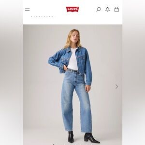Levi’s Cinch Waist Barrel Jeans